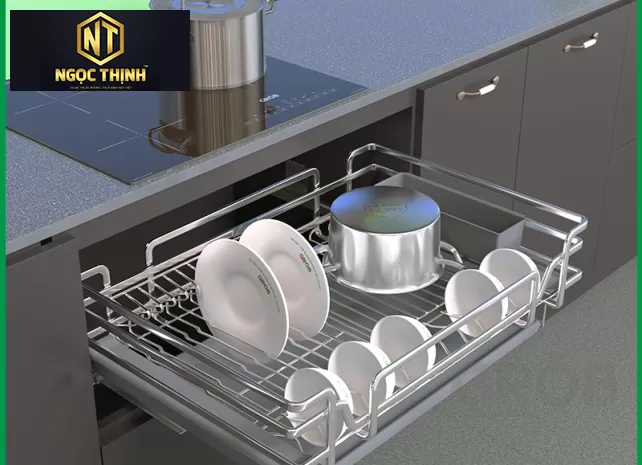 KỆ ĐỰNG BÁT ĐĨA ĐA NĂNG INOX SUS304 NAN OVAL  tại Phú Hữu